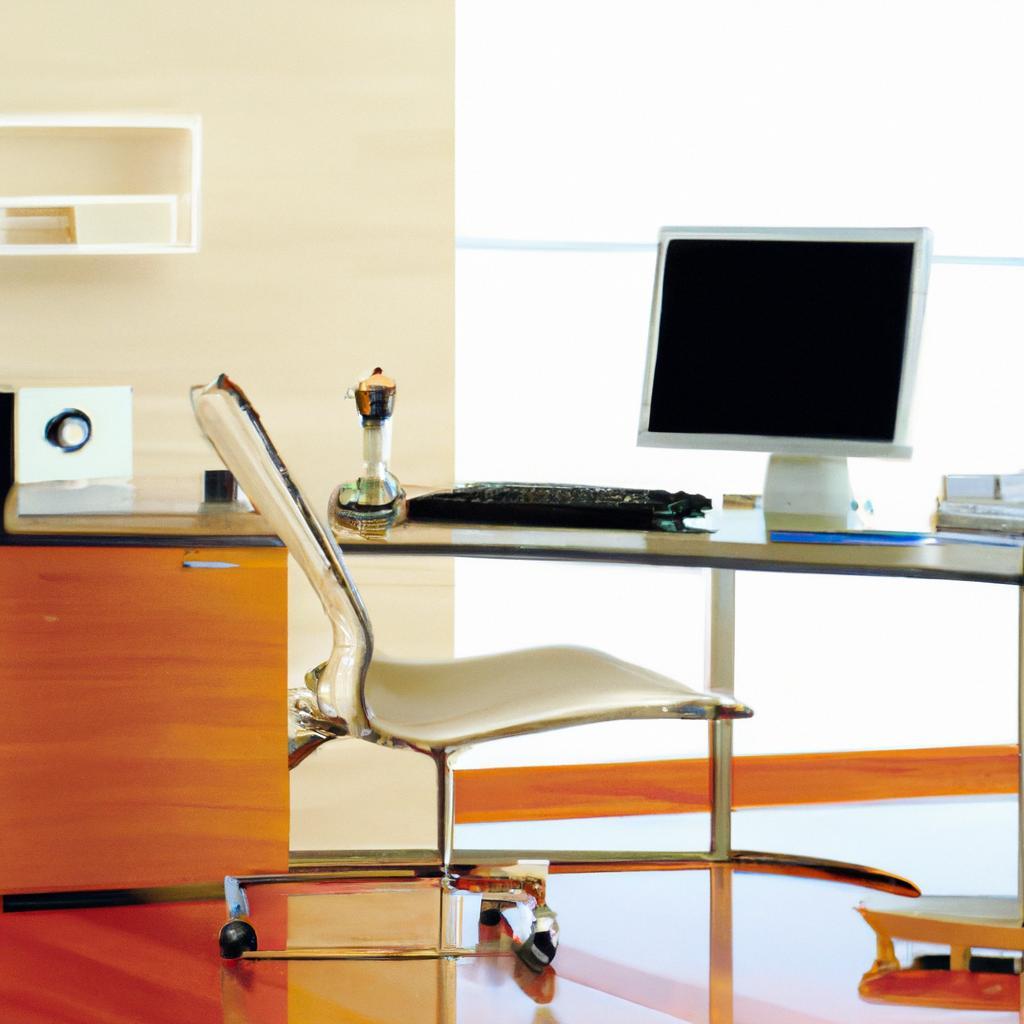 Transforme seu home office com uma cadeira com base cromada